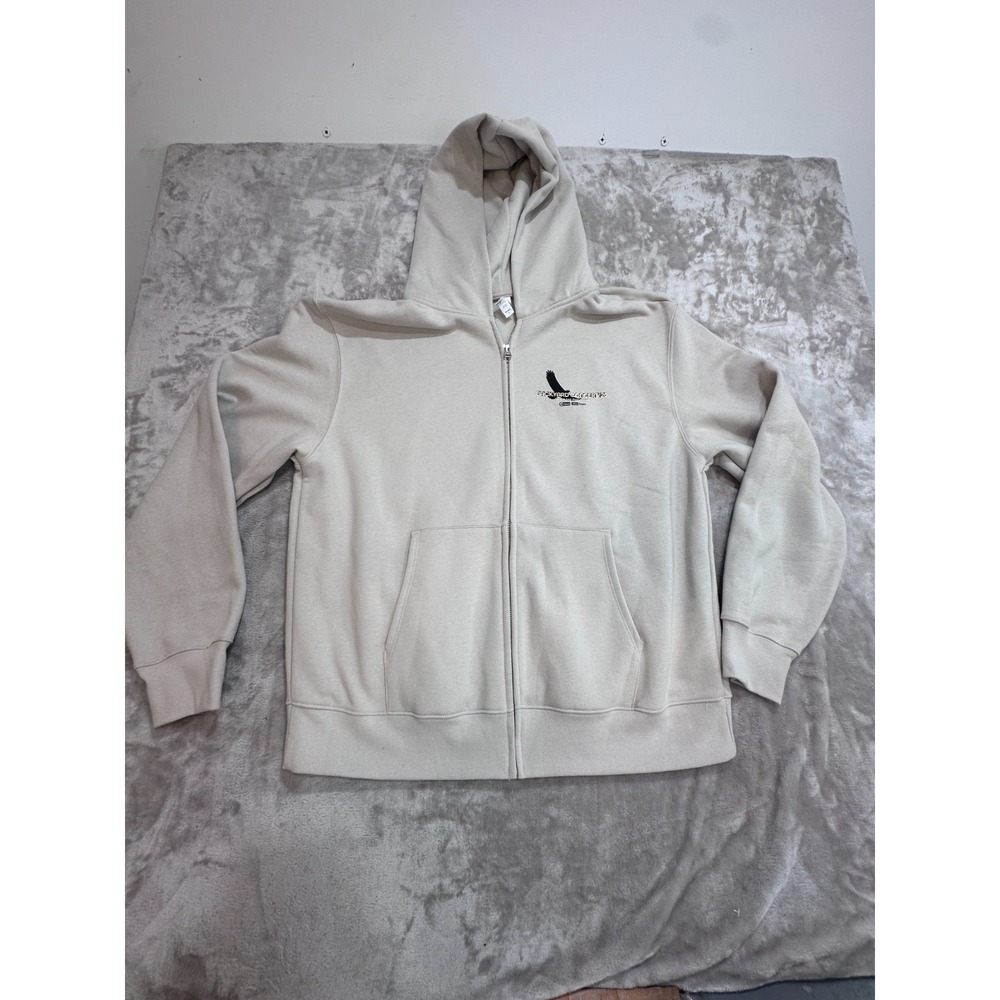 Bayside Hoodie Mens L Beige Ed Sheeran Teen Cancer America Backyard Concert 26
